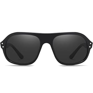 DUCO Retro Aviator Sunglasses for Women Men Polarized Sunglasses UV400 Protection Pilot Sun Glasses Acetate Frame DC2386