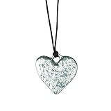 Cordon ciré réglable Collier Coeur Martelé, Pendentif Coeur avec Cordon Ciré Réglable, Fabrication Française, en Etain, par William Sturt des Etains de Jumilhac
