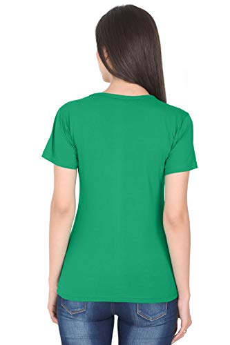 Image of FLEXIMAA Women's Cotton Printed Round Neck Half Sleeve T-Shirt