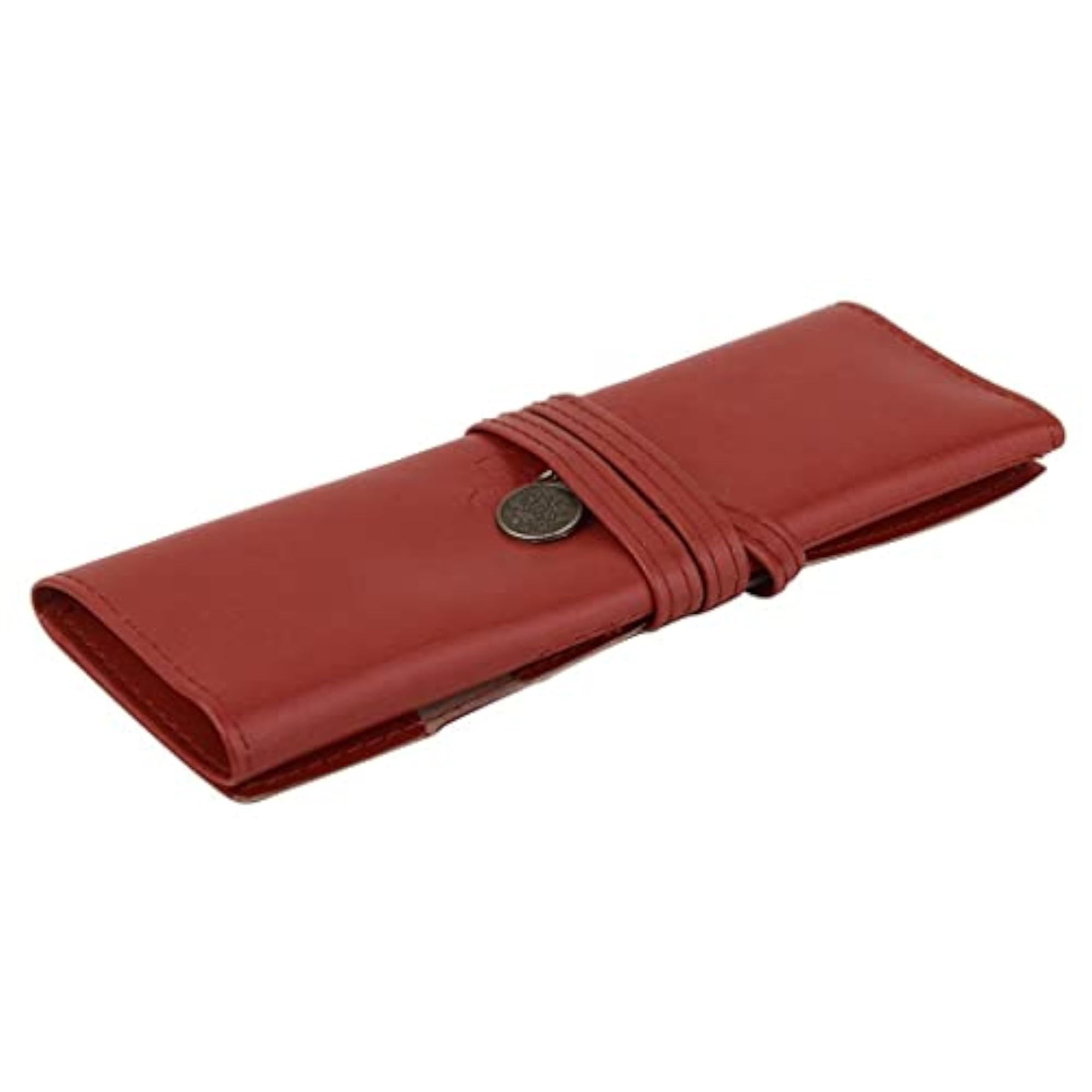 Retro Pencil Pen Case Roll Cosmetic Pouch, Vintage Style