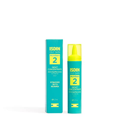ISDIN Acniben Night Concentrate Anti Imperfecciones, Cuidado Diario Facial de las Pieles Grasas o con Tendencia Acneica, 27ml