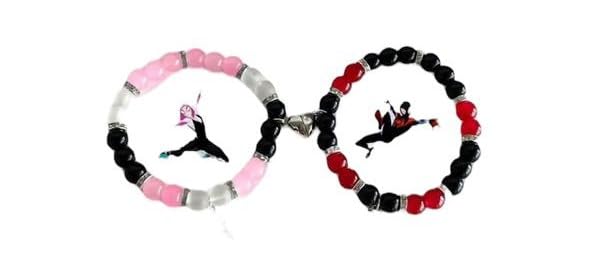 Needs Spiderman Matching Bracelets for Couples Opal Beads Couple BFF Best Friend Bracelet Magnetic Heart Women;Girls ;Boys;Men Gift (B0DFMWQ7H5) Amazon Price History, Amazon Price Tracker