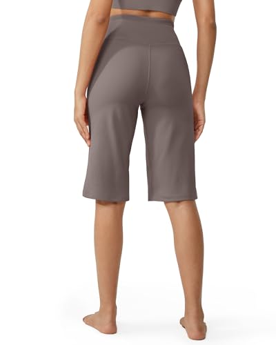 Image of Promover 14 inch /21 inch /23 inch /25 inch Inseam Capri Pants for Women Wide Leg Yoga Cropped Pants with Pockets Loose Casual Summer Pant