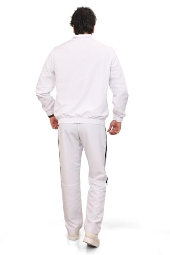 Image of Adidas Men Training Mock Collar Long Sleeve Track Suit - Regular Fit Polyester Activewear Set Lightweight, Breathable Sportswear track suit for Gym, Running, Fitness, Casual For Fall Winter