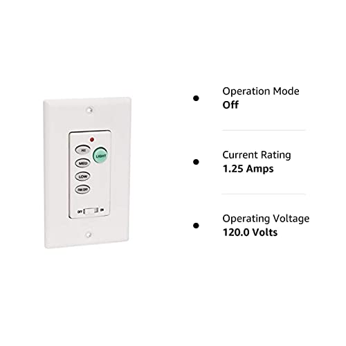 Dysmio Ceiling Fan And Light Wall Control Ceiling Fan Remote Control Kits With Adjustable Speed And Light Dimmer #TOP6