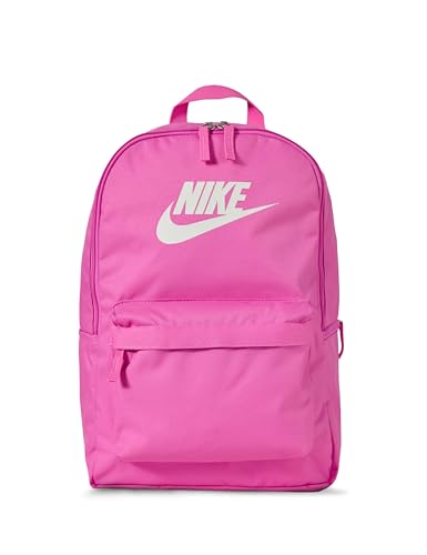 Nike Mochila unissex para adultos, Rosa divertido/rosa divertido/branco, Medium, Heritage