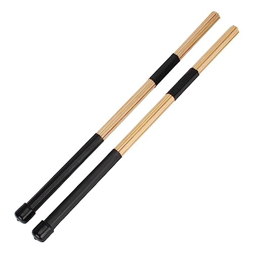 Toyvian Drum Brushes Baquetas Ligera para Percusión para Jazz y Música Folklórica