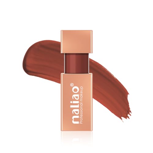 Image of Maliao Color Last Matte Lipstick - Long-Lasting, Vibrant Shades (RUBY MEHROON)