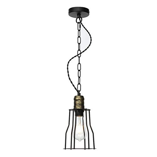Suspension cage industrielle noire chaîne réglable pour hauts plafonds - 7