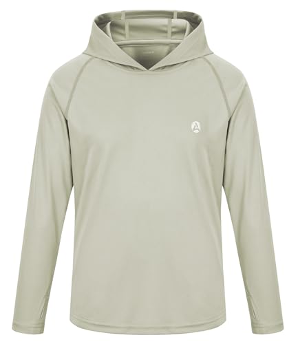 Image of Boys Grils Long Sleeve Sun Shirts UPF50+ Hoodie Thumbhole Rash Guard Quick Dry Atheltic Hiking Workout Water Playing