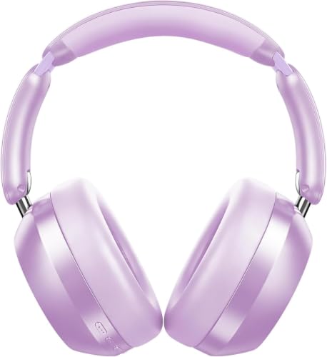 Image of Wentronic Y04 Wireless Over-Ear Headphones, Active Noise Cancelling, Purple