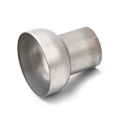 Image of A-KARCK Exhaust Adapter Connector 2 inch OD to 4 inch OD, Exhaust Pipe Reducer 4 inch Overall Length 304 Stainless Steel