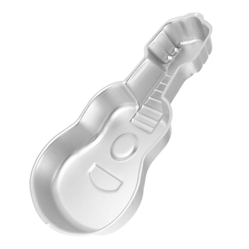 ROSEEONNE 2 uds molde for pastel en forma de guitarra 3D aluminio antiadherente molde decorativo for pasteles pasteles sartenes for hornear latas herramienta for hornear