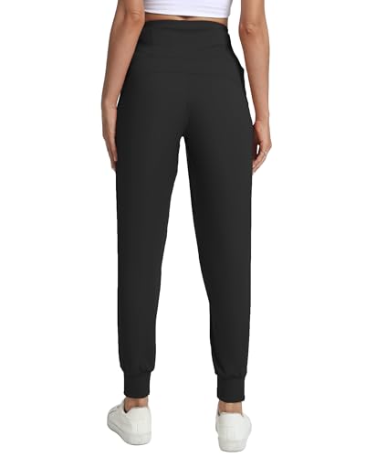 Rrosseyz Joggers for Women with Zipper Pockets Lightweight High Waisted Athletic Pants for Travel Lounge Workout2