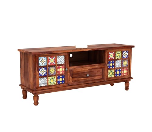 Image of Premium Solid Sheesham Wood Craftsmanship - Built from Sheesham Wood, ensuring Durability, Strength, and a Timeless Natural Grain Pattern.