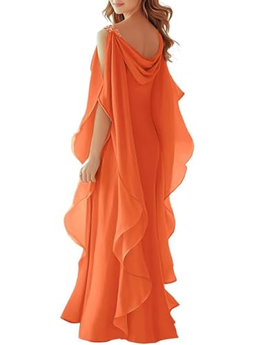 Women's A-Line Elegant Mother of The Bride Dresses Scoop Half Sleeve Floor Length Formal Dress with Beading 2025