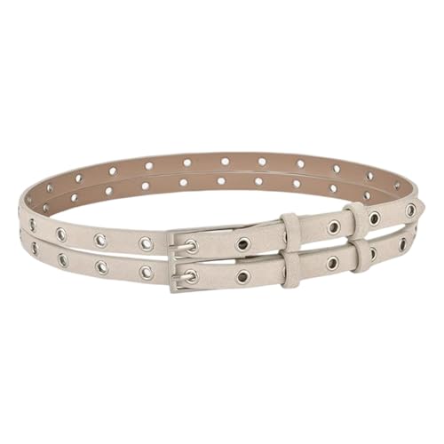 Ceinture en cuir moderne rétro avec fermoir épingle haut de gamme