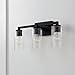 Capital Lighting 119831BI-435 Ravenwood Clear Seeded Glass Bath Vanity Wall Mount, 3-Light 300 Total Watts, 10