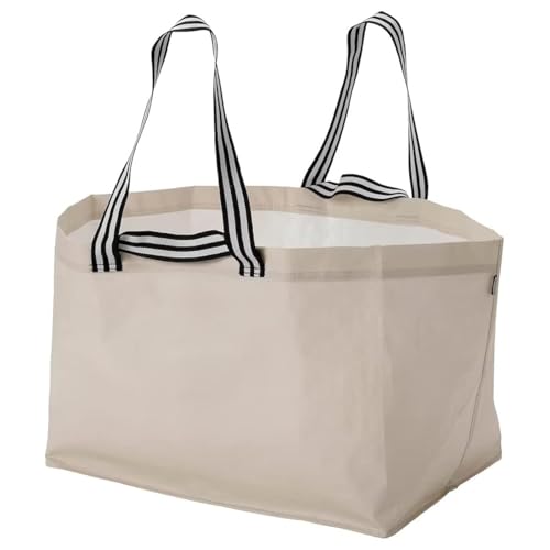 IKEA GORSNYGG Bolsa de transporte grande, 57 x 37 x 39 cm, 71 l, color beige claro