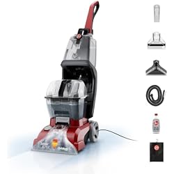 Hoover PowerScrub Deluxe Carpet Cleaner Machine, Deep Cleaning Carpet Shampooer Machine, SpinScrub Brushes, HeatForce Drying, Pet & Upholstery Tools, Pair with Hoover Carpet Cleaner Solution