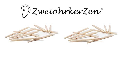 20 Ohrenkerzen der Marke Zweiohrkerzen mit sicherem Schutzfilter, in Handarbeit hergestellt - inkl Gebrauchsanleitung in 7 Sprachen (20)
