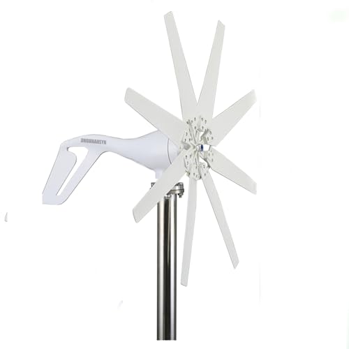 Generador de turbina eólica horizontal de 1200 W, turbina eólica de 12 V, 24 V y 48 V para energía fuera de la red, controlador MPPT, generador de viento ecológico para uso residencial y al aire lib