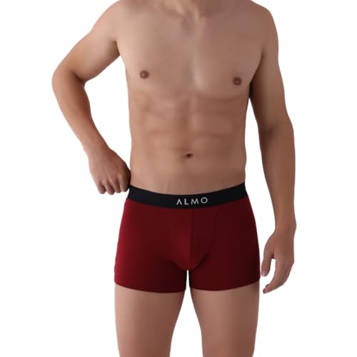 Image of ALMO Men's Cotton Trunks | Stretchable Underwear | Sweat Absorbent | Anti-Microbial | Light Weight | Metallic Collection