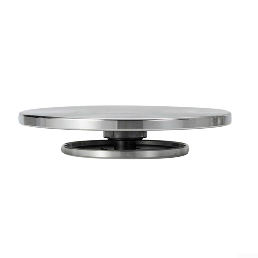 Töpferscheibe Drehteller, Ton-Skulptur, Drehteller, handgefertigt, Modellbasis, doppelseitig, Aluminiumlegierung, Rotationswerkzeuge für Keramik, Ton, Skulptur, Keramik (25 cm unter 15 cm)