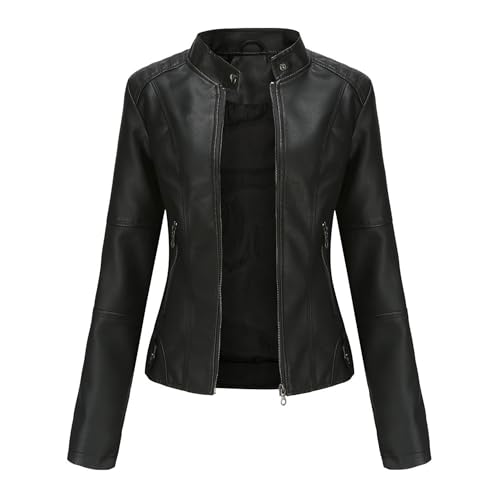 Women's jacket leather jacket Slim biker suit short jacket