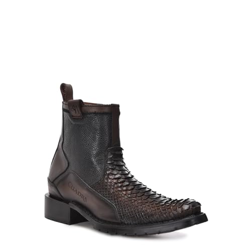 Cuadra Men's Boot in Genuine Python Leather Brown2T50PH2