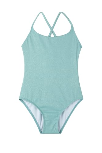 Image of Gottex Kids Sparkles Criss Cross Tie Back One Piece Swimsuit Chlorine Fade Resistant and Built-in UPF UV 50+ Protection
