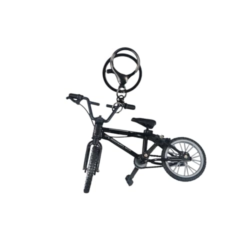 GUEDKIKL Metal Bike Key Chain, Delicate Mini Bike Model Keyring,