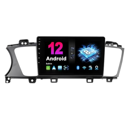 Radio De Coche Android 12 para KIA K7 Cadenza 2013-2017 9 Pulgadas Pantalla Táctil Carplay Android Auto HiFi Dab Enlace Espejo RDS BT 5.0 GPS Navi DSP FM Am Cámara Trasera SWC(M3S)