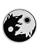 OTA Sticker YIN YANG Wolf Black White (2PACK) Decal Symbol for CAR Window Truck Motorcycle Chopper Van SUV PPV Scrapbook Phone CASING Laptop Door Helmet Luggage