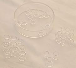 Cell Culture Cloning Ring, Glass Clone Cylinder, Diameter 8/6/4 mm, Height 8 mm, Pack of 30