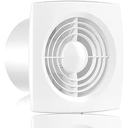 Hon&Guan 150mm Ventilador Extractor de Aire Silencioso 272m³/h para Oficina, Baño, Dormitorio (Modelo D -150mm)