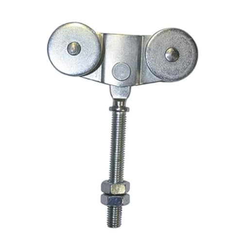 DOJA Industrial | Double Roue Glissières Coulissantes | Roulette en Acier Galvanisé | Roulette Coulissante avec Glissement Aisé | pour Porte Coulissante, Portail Coulissant, Porte Industrielle...