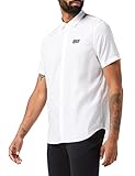 Armani Exchange Mens Regular Fit, Short Sleeves, Logo on Front Hemd, White, m