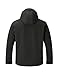 BGOWATU Men's Hooded Softshell Jacket Lightweight Fleece Lined Windbreaker Water Resistant Insulated Jacket with 5 Pockets Dark Gray M