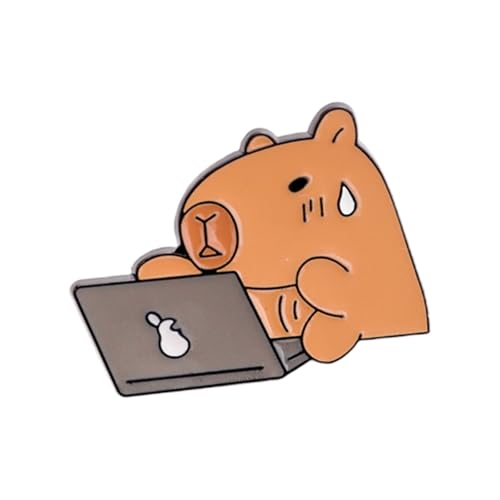 Capybaras Brooch Charm Animal Animal Pin Capybaras Brooch Fashion Lapel Metal Texture バックパックCapybaraジュエリーに適し