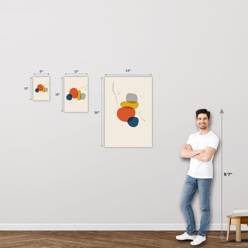 Inephos Paper Room Rules Funny Poster, Grey, 12 inch X 18 inch