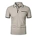Ymosrh Mens Summer Collar Shirts - Casual Short Sleeve Athletic Golf Polo T-Shirts Classic Dress Shirts Short Tshirt Man Clothes Fashion Dress Shirt Clothing (XL - Light Gray)
