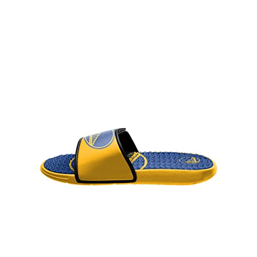 Foco Golden State Warriors Nba Mens Colorblock Big Logo Gel Slides - S #TOP3