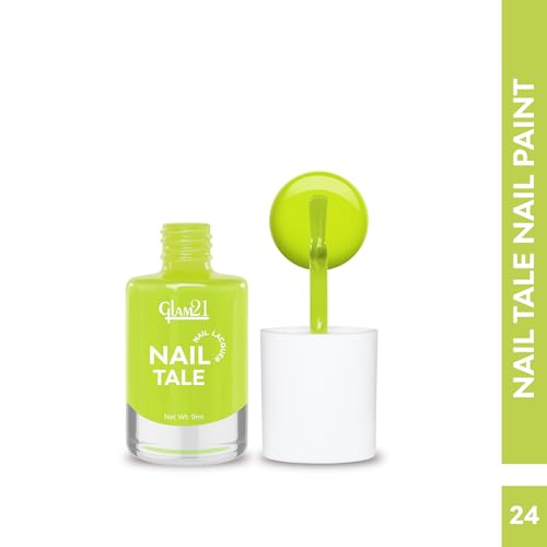 Image of Glam21 Nail Tale Nail Polish | Glossy Gel Finish | Rich Pigmentation | Chip Free | Quick Drying Formula | Long Lasting Nail Polish for Women | 9ml | Shade-24
