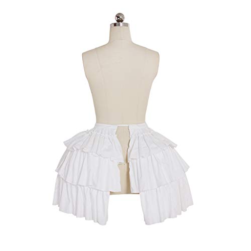 VintageCos White Crinoline Pannier Underskirt Victorian Dress Petticoat for Women3