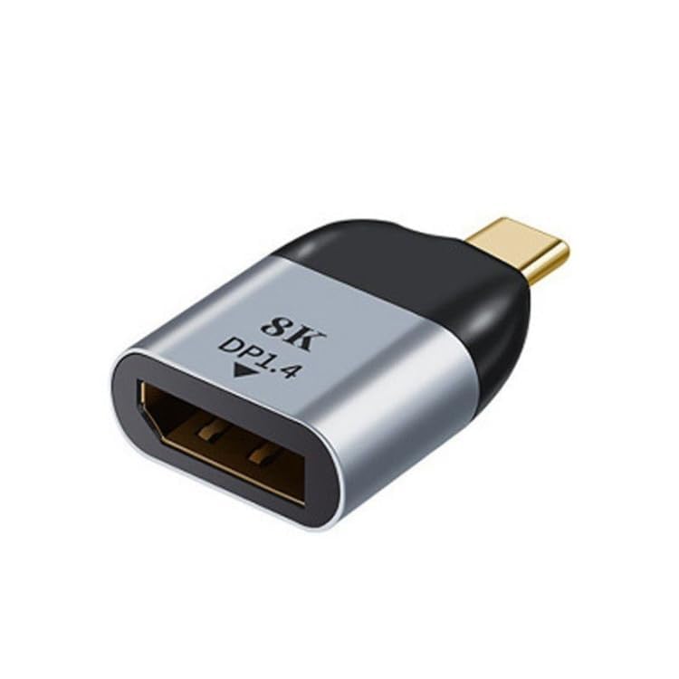 Wefly Type C to Displayport Monitor Converter Adapter USB-C 8K 4K 2K 60hz for Tablet & Phone & Laptop. Laptop, Monitor, Projector (Grey)-picture-21