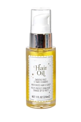 Hair Oil with Moringa Seed Oil, Chia Seed Oil, Argan Oil, and Vitamin E 1 fl oz/29 ml – Pack of 1