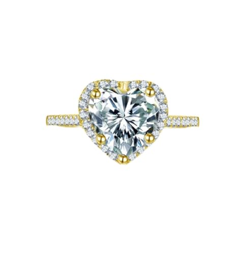Bague de promesse cœur en or jaune pour sublimer votre quotidien