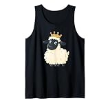 Laughing Sheep Wears the Crown for Lambs and Kings Tank Top