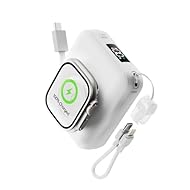 【Apple Watch全シリーズに完全対応】 最先端のワイヤレス磁気接続充電センサーパネルを搭載しており、 Apple Watch Series 9/8/7/6/5/4/3/2、SE、SE2、Ultra、Ultra2などの全シリーズモデルを完全サポート、お使いデバイスが使用できるなど悩みは心配不要、楽に問題を解決する。 Apple Watch専用設計のため、他ブランドのスマートウォッチには対応しておりませんことをご了承ください。 【2本ケーブル内蔵で最大3台同時充電】 Type-CとLight...